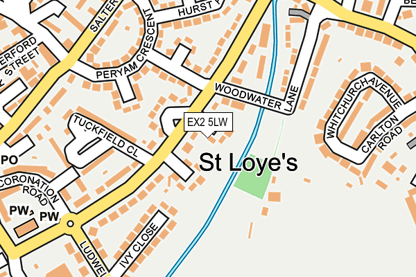 EX2 5LW map - OS OpenMap – Local (Ordnance Survey) EX2 5LW map - OS OpenMap – Local (Ordnance Survey)