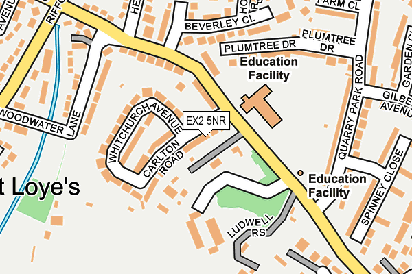 EX2 5NR map - OS OpenMap – Local (Ordnance Survey) EX2 5NR map - OS OpenMap – Local (Ordnance Survey)