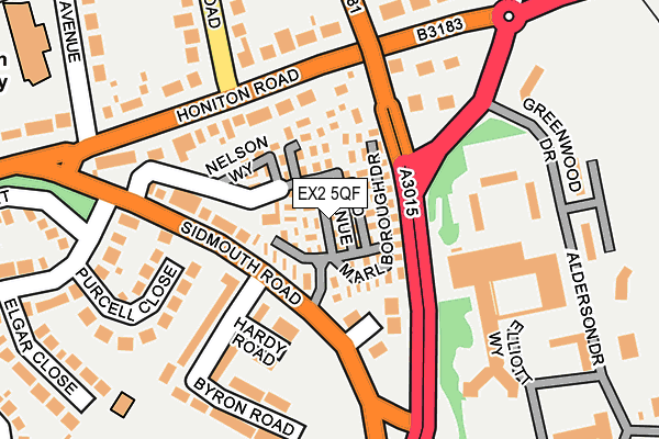 EX2 5QF map - OS OpenMap – Local (Ordnance Survey) EX2 5QF map - OS OpenMap – Local (Ordnance Survey)