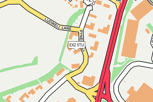 EX2 5TU map - OS OpenMap – Local (Ordnance Survey) EX2 5TU map - OS OpenMap – Local (Ordnance Survey)