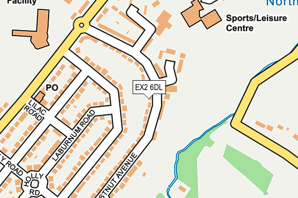 EX2 6DL map - OS OpenMap – Local (Ordnance Survey) EX2 6DL map - OS OpenMap – Local (Ordnance Survey)