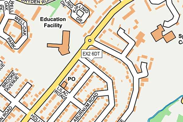 EX2 6DT map - OS OpenMap – Local (Ordnance Survey) EX2 6DT map - OS OpenMap – Local (Ordnance Survey)