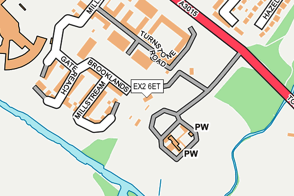 EX2 6ET map - OS OpenMap – Local (Ordnance Survey) EX2 6ET map - OS OpenMap – Local (Ordnance Survey)