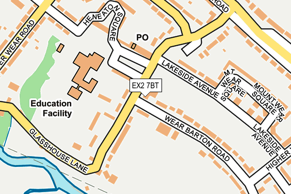 EX2 7BT map - OS OpenMap – Local (Ordnance Survey) EX2 7BT map - OS OpenMap – Local (Ordnance Survey)