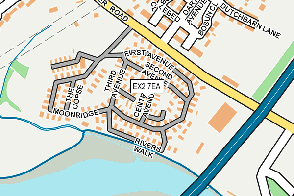 EX2 7EA map - OS OpenMap – Local (Ordnance Survey) EX2 7EA map - OS OpenMap – Local (Ordnance Survey)