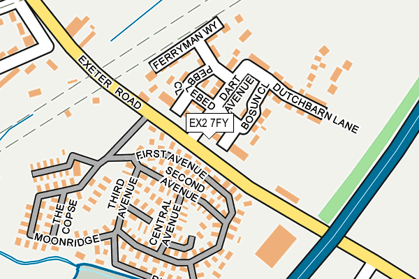 EX2 7FY map - OS OpenMap – Local (Ordnance Survey) EX2 7FY map - OS OpenMap – Local (Ordnance Survey)