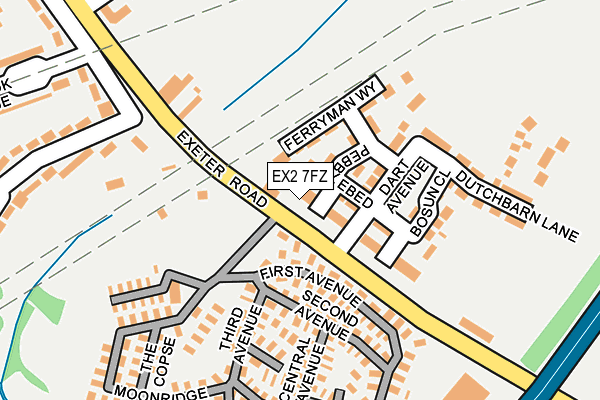 EX2 7FZ map - OS OpenMap – Local (Ordnance Survey) EX2 7FZ map - OS OpenMap – Local (Ordnance Survey)
