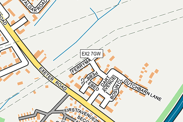 EX2 7GW map - OS OpenMap – Local (Ordnance Survey) EX2 7GW map - OS OpenMap – Local (Ordnance Survey)