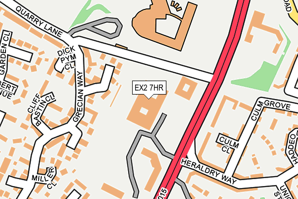 EX2 7HR map - OS OpenMap – Local (Ordnance Survey) EX2 7HR map - OS OpenMap – Local (Ordnance Survey)