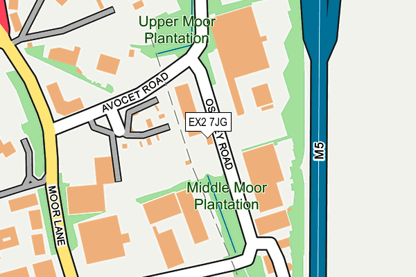 EX2 7JG map - OS OpenMap – Local (Ordnance Survey) EX2 7JG map - OS OpenMap – Local (Ordnance Survey)