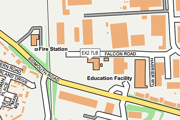 EX2 7LB map - OS OpenMap – Local (Ordnance Survey) EX2 7LB map - OS OpenMap – Local (Ordnance Survey)