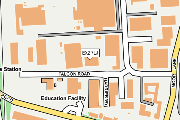 EX2 7LJ map - OS OpenMap – Local (Ordnance Survey) EX2 7LJ map - OS OpenMap – Local (Ordnance Survey)