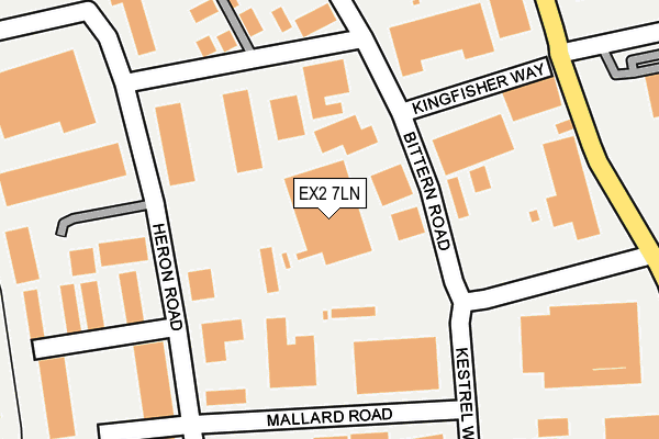 EX2 7LN map - OS OpenMap – Local (Ordnance Survey) EX2 7LN map - OS OpenMap – Local (Ordnance Survey)