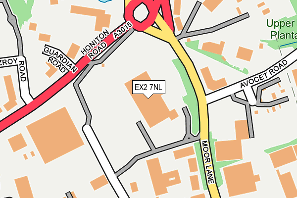 EX2 7NL map - OS OpenMap – Local (Ordnance Survey) EX2 7NL map - OS OpenMap – Local (Ordnance Survey)