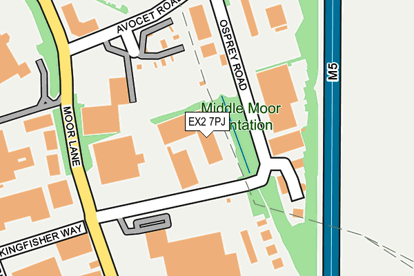 EX2 7PJ map - OS OpenMap – Local (Ordnance Survey) EX2 7PJ map - OS OpenMap – Local (Ordnance Survey)