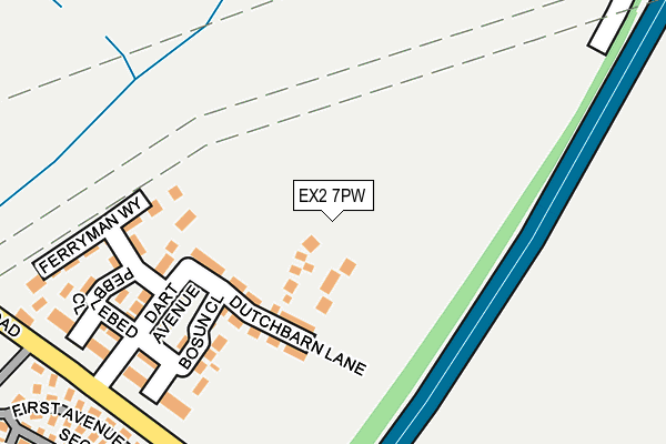 EX2 7PW map - OS OpenMap – Local (Ordnance Survey) EX2 7PW map - OS OpenMap – Local (Ordnance Survey)