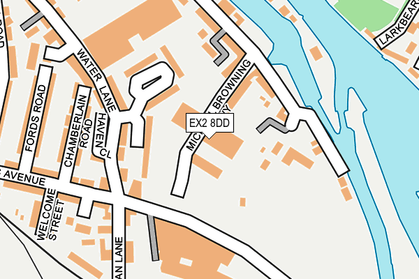 EX2 8DD map - OS OpenMap – Local (Ordnance Survey) EX2 8DD map - OS OpenMap – Local (Ordnance Survey)