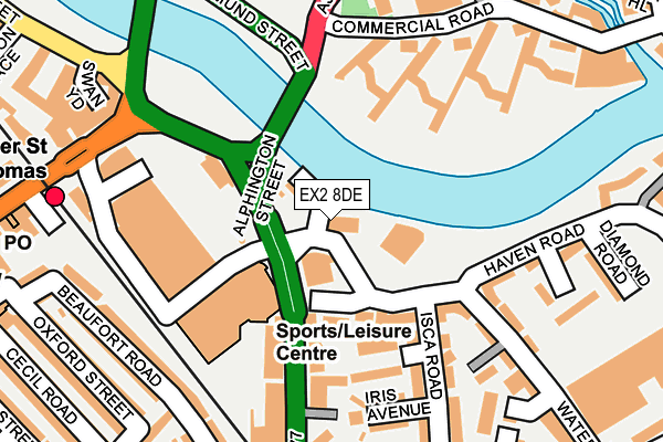 EX2 8DE map - OS OpenMap – Local (Ordnance Survey) EX2 8DE map - OS OpenMap – Local (Ordnance Survey)