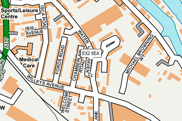 EX2 8EA map - OS OpenMap – Local (Ordnance Survey) EX2 8EA map - OS OpenMap – Local (Ordnance Survey)