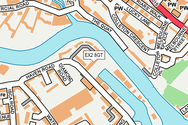 EX2 8GT map - OS OpenMap – Local (Ordnance Survey) EX2 8GT map - OS OpenMap – Local (Ordnance Survey)