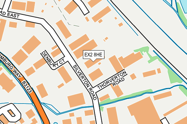 EX2 8HE map - OS OpenMap – Local (Ordnance Survey) EX2 8HE map - OS OpenMap – Local (Ordnance Survey)