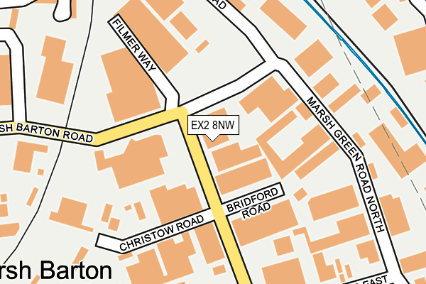 EX2 8NW map - OS OpenMap – Local (Ordnance Survey) EX2 8NW map - OS OpenMap – Local (Ordnance Survey)