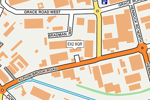 EX2 8QR map - OS OpenMap – Local (Ordnance Survey) EX2 8QR map - OS OpenMap – Local (Ordnance Survey)