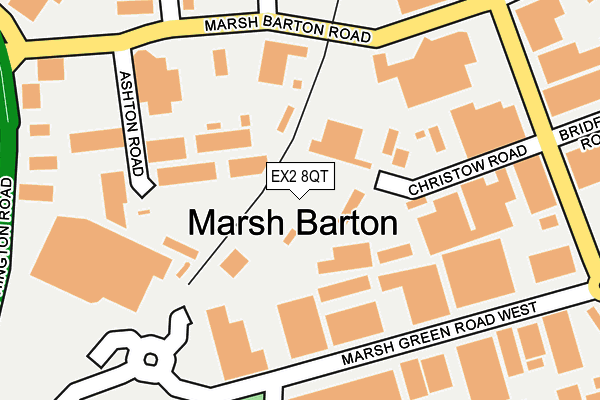 EX2 8QT map - OS OpenMap – Local (Ordnance Survey) EX2 8QT map - OS OpenMap – Local (Ordnance Survey)