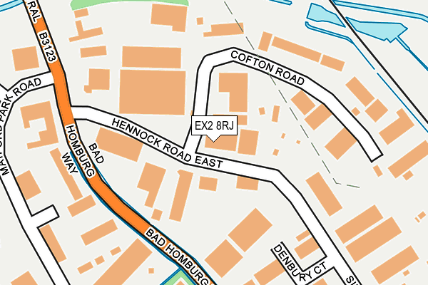 EX2 8RJ map - OS OpenMap – Local (Ordnance Survey) EX2 8RJ map - OS OpenMap – Local (Ordnance Survey)