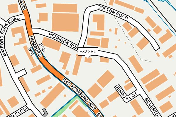 EX2 8RU map - OS OpenMap – Local (Ordnance Survey) EX2 8RU map - OS OpenMap – Local (Ordnance Survey)