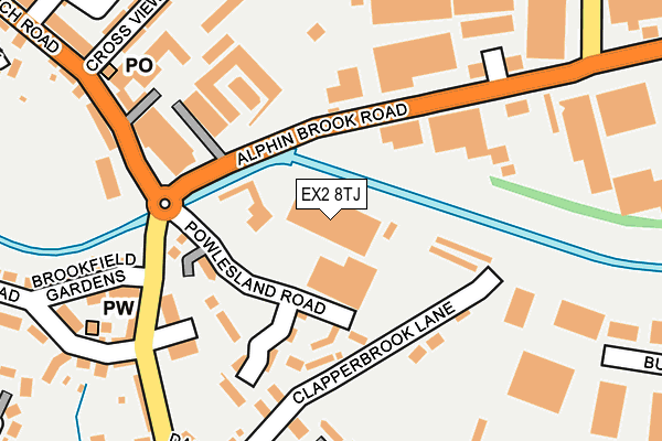 EX2 8TJ map - OS OpenMap – Local (Ordnance Survey) EX2 8TJ map - OS OpenMap – Local (Ordnance Survey)