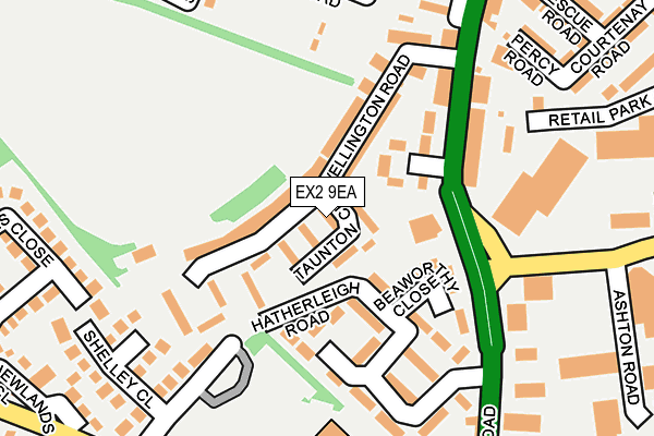 EX2 9EA map - OS OpenMap – Local (Ordnance Survey) EX2 9EA map - OS OpenMap – Local (Ordnance Survey)