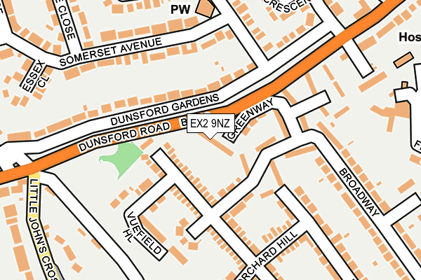 EX2 9NZ map - OS OpenMap – Local (Ordnance Survey) EX2 9NZ map - OS OpenMap – Local (Ordnance Survey)