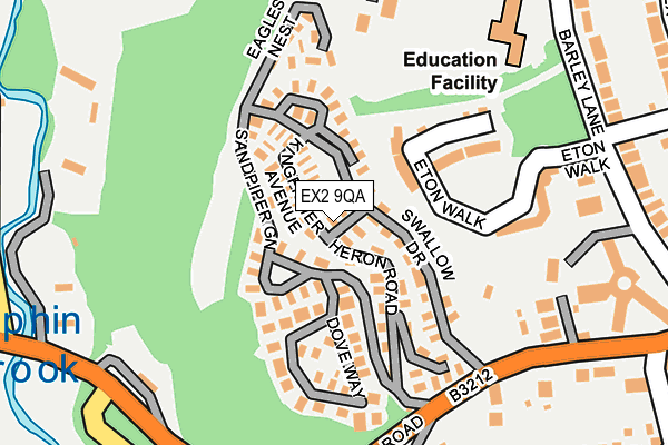 EX2 9QA map - OS OpenMap – Local (Ordnance Survey) EX2 9QA map - OS OpenMap – Local (Ordnance Survey)