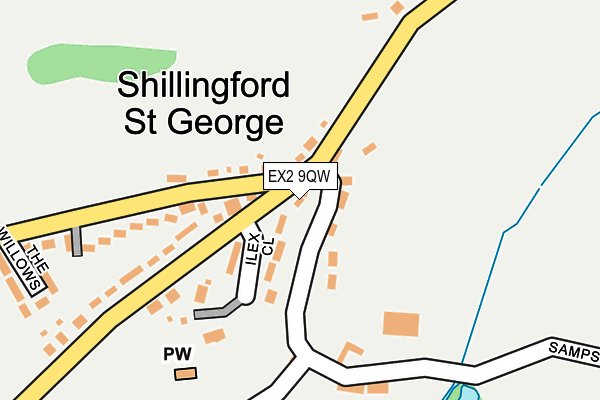 EX2 9QW map - OS OpenMap – Local (Ordnance Survey) EX2 9QW map - OS OpenMap – Local (Ordnance Survey)