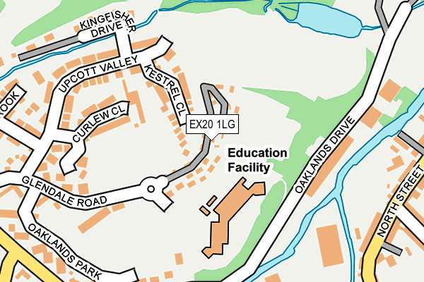 EX20 1LG map - OS OpenMap – Local (Ordnance Survey) EX20 1LG map - OS OpenMap – Local (Ordnance Survey)