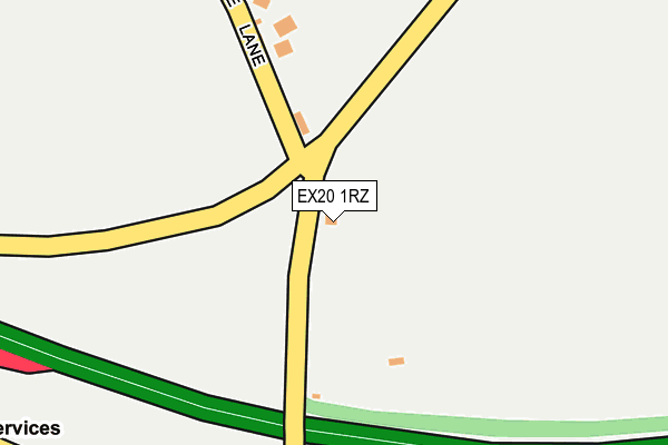 EX20 1RZ map - OS OpenMap – Local (Ordnance Survey) EX20 1RZ map - OS OpenMap – Local (Ordnance Survey)