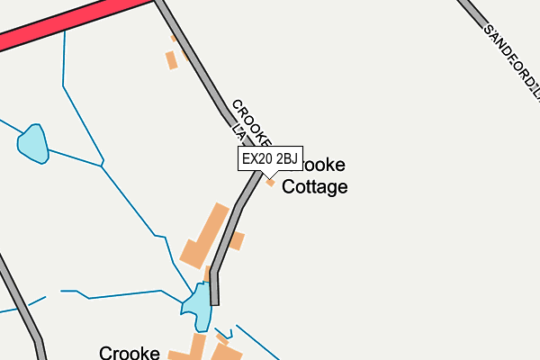 EX20 2BJ map - OS OpenMap – Local (Ordnance Survey) EX20 2BJ map - OS OpenMap – Local (Ordnance Survey)