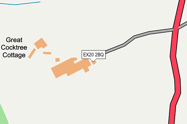 EX20 2BQ map - OS OpenMap – Local (Ordnance Survey) EX20 2BQ map - OS OpenMap – Local (Ordnance Survey)