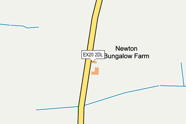 EX20 2DL map - OS OpenMap – Local (Ordnance Survey) EX20 2DL map - OS OpenMap – Local (Ordnance Survey)