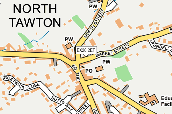 EX20 2ET map - OS OpenMap – Local (Ordnance Survey) EX20 2ET map - OS OpenMap – Local (Ordnance Survey)