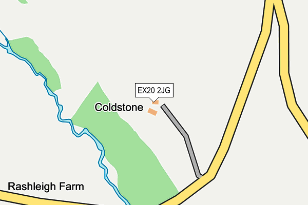 EX20 2JG map - OS OpenMap – Local (Ordnance Survey) EX20 2JG map - OS OpenMap – Local (Ordnance Survey)