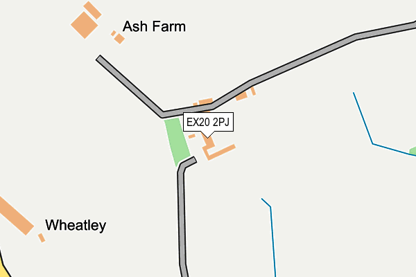 EX20 2PJ map - OS OpenMap – Local (Ordnance Survey) EX20 2PJ map - OS OpenMap – Local (Ordnance Survey)