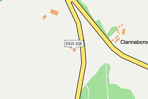 EX20 2QE map - OS OpenMap – Local (Ordnance Survey) EX20 2QE map - OS OpenMap – Local (Ordnance Survey)