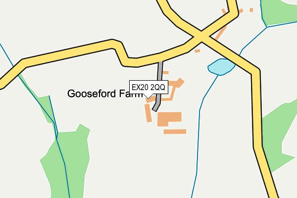 EX20 2QQ map - OS OpenMap – Local (Ordnance Survey) EX20 2QQ map - OS OpenMap – Local (Ordnance Survey)
