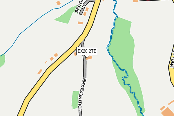 EX20 2TE map - OS OpenMap – Local (Ordnance Survey) EX20 2TE map - OS OpenMap – Local (Ordnance Survey)