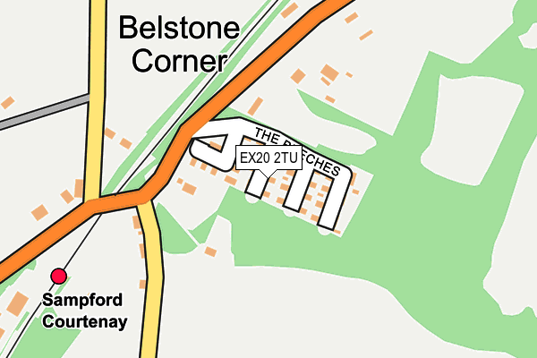 EX20 2TU map - OS OpenMap – Local (Ordnance Survey) EX20 2TU map - OS OpenMap – Local (Ordnance Survey)