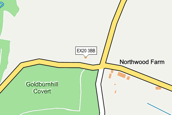 EX20 3BB map - OS OpenMap – Local (Ordnance Survey) EX20 3BB map - OS OpenMap – Local (Ordnance Survey)