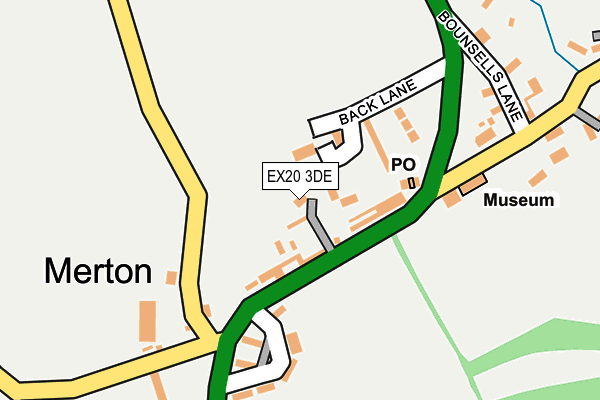 EX20 3DE map - OS OpenMap – Local (Ordnance Survey) EX20 3DE map - OS OpenMap – Local (Ordnance Survey)