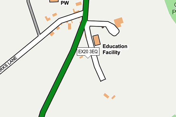EX20 3EQ map - OS OpenMap – Local (Ordnance Survey) EX20 3EQ map - OS OpenMap – Local (Ordnance Survey)